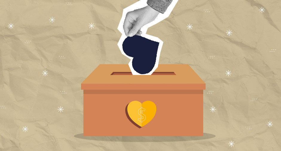 giving box with hearts