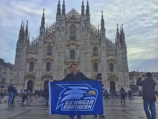 Georgia Southern Flag spotted around the globe image