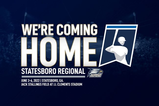 Georgia Southern hosts Statesboro Regional baseball tournament flyer