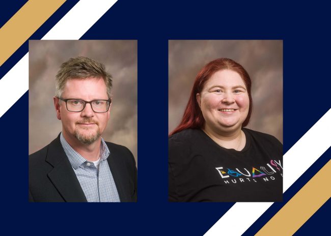 Georgia Southern University Libraries staff members Lee Bareford and Kelli-Anne Gecawich have been selected to participate in the American Library Association's 2023 Emerging Leaders Program.
